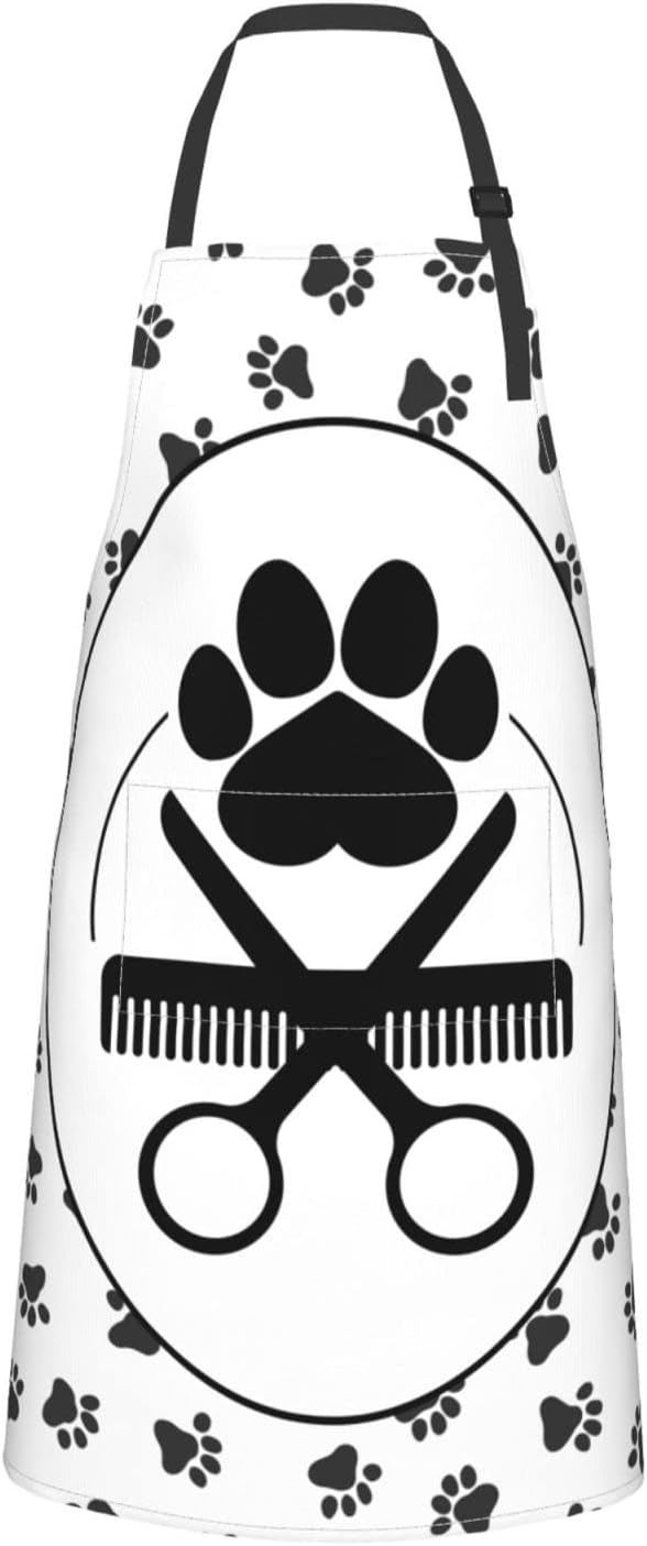 Perinsto Pet Dogs Grooming Waterproof Apron With 2