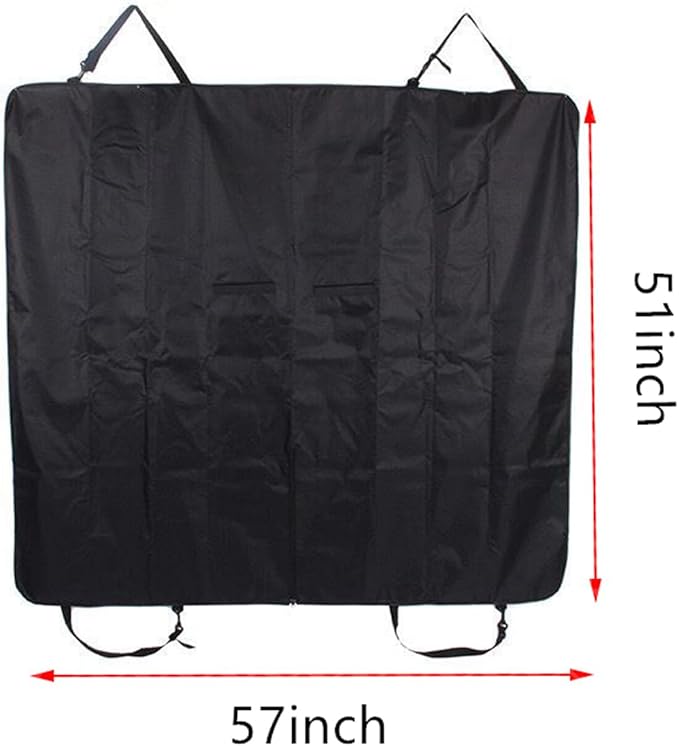 Car Backseat Pet Seat Cover with Seat Retainer and Velcro Cord