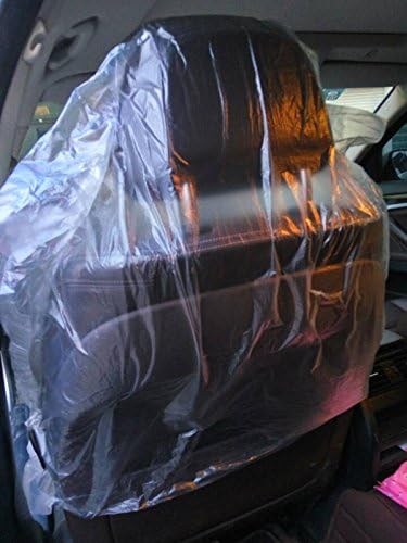 Moyishi Car Disposable Plastic Seat Covers Vehicle Protector (50PCS)