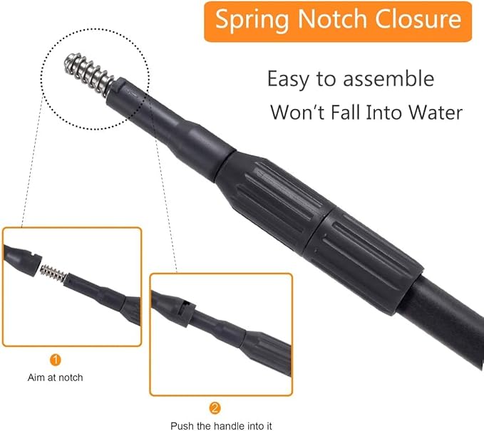 hygger Carbon Fiber 6 in 1 Aquarium Cleaning