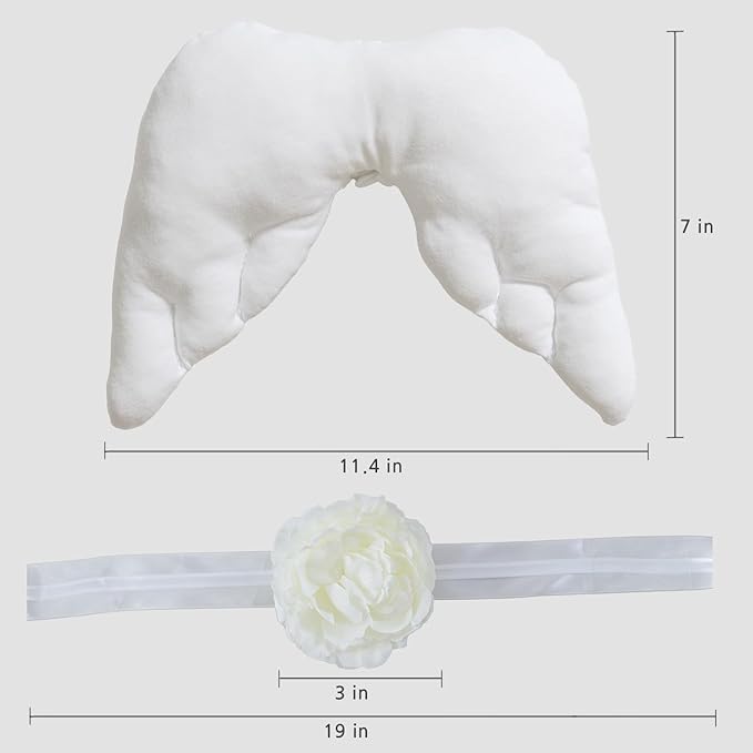 Pet Angel Wings and Headband Costume Accessory Set