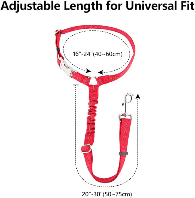 Plutus Pet Dog Seat Belt for Car Headrest