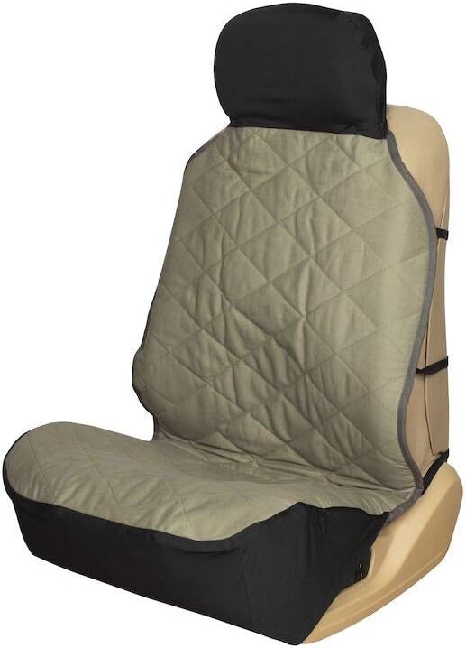 PetSafe Happy Ride Quilted Dog Car Seat Cover – Waterproof & Durable – Machine Washable – Fits Most Cars