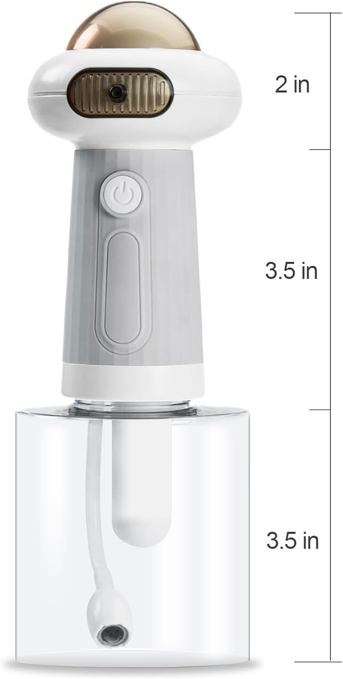 Electric Foam soap Dispenser for Dog Bath/cat Bath/Kitchen Sink/Bathroom/ 9 inx 3.2in x 3.2in 350ml 1200mAh IPX 7 Waterproof