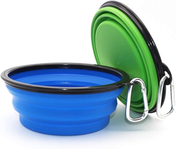 Collapsible Bowls 2 Pack 2 Carabiners