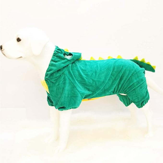 NACOCO Dog Dinosaur Design Costume Green Pet Clothes for Medium & Large Dog (Green