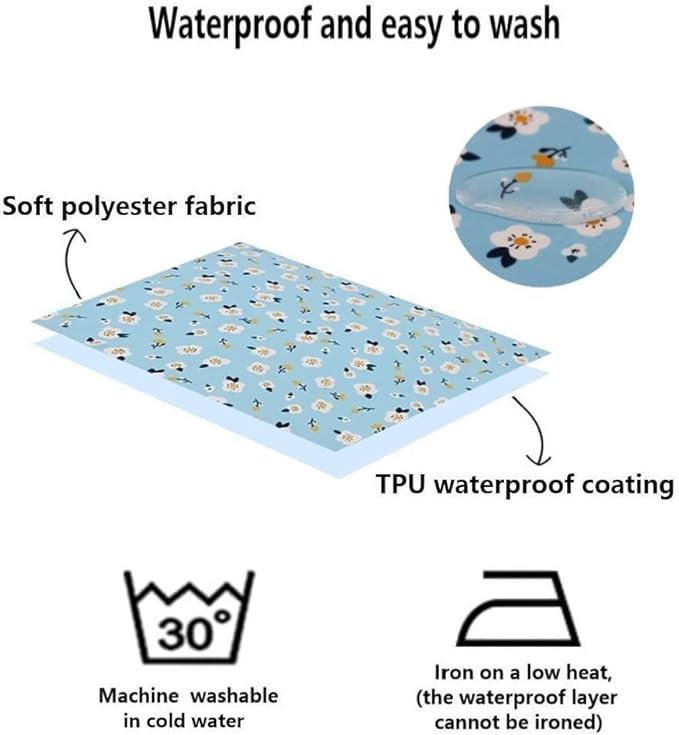 Waterproof Dog Bed Cover Replacement Washable Plastic Slipcover 44x32 inch