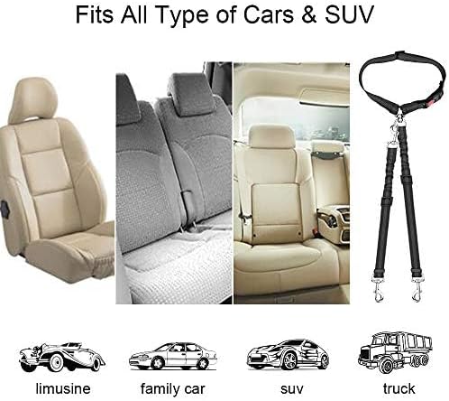 Lukovee Double Dog Seat Belt