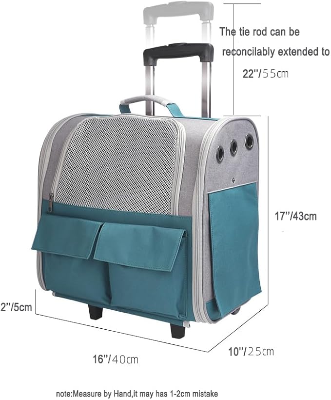 Cat Carrier Backpack with Wheels
