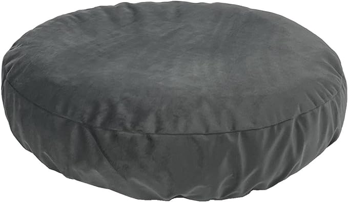 Round Cat and Dog Bed Cover Grey 20