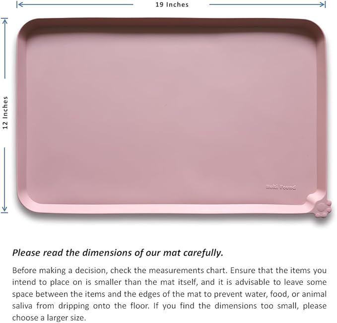 Hoki Found Silicone Pet Food Mats Tray