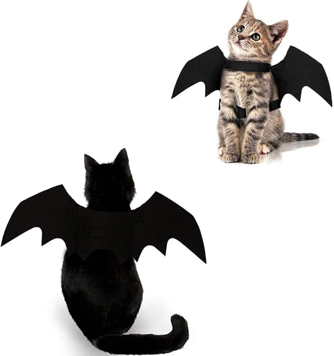 Cat Halloween Costume Bat Wings Pet Apparel Halloween