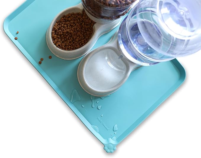Hoki Found Large Silicone Pet Food Mats Tray