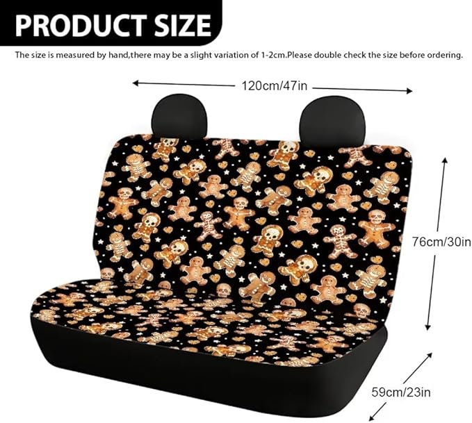 Gingerbread Imp Car Rear Seats Covers for Men Womens