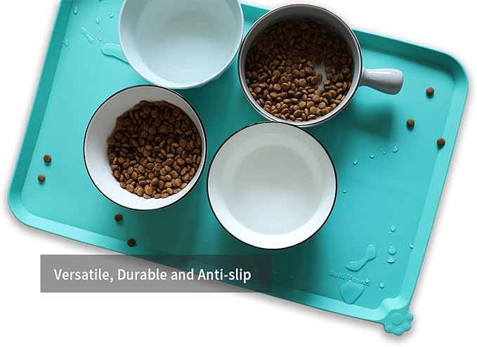 Hoki Found L Silicone Pet Food Mats Tray