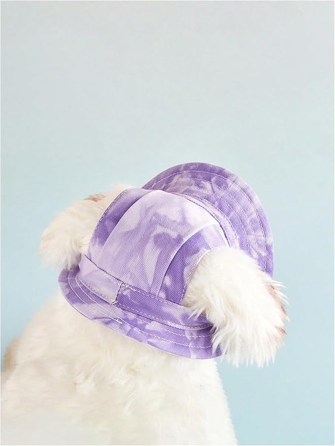 Generic Tie Dye Dog Hat with Ear Hole