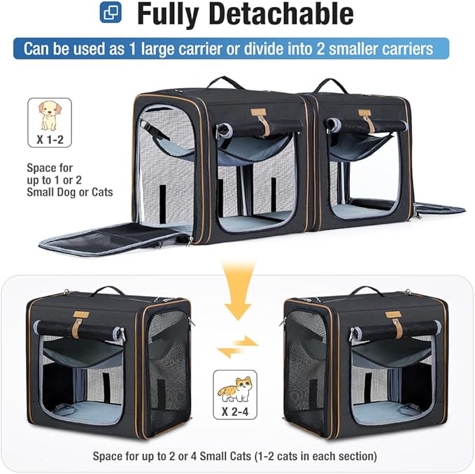 Lekereise 2-in-1 Cat 35 Lbs, (17.7"*2)*16.5"*13" Car