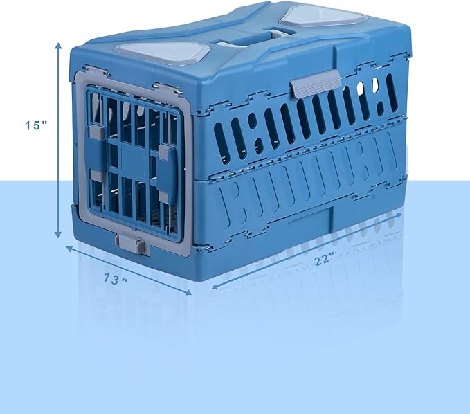 Collapsible Puppy Crate Portable Dog Kennel Portable Travel 22 Inch