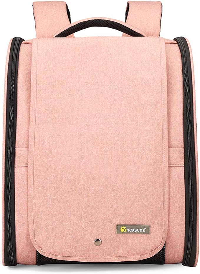 Texsens Pet Carrier Backpack with Window Blind for Small Cats Dogs