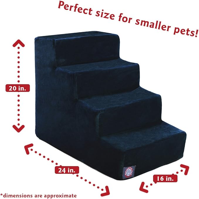 Majestic Pet 4 Step Portable Dog Stairs 25 lbs