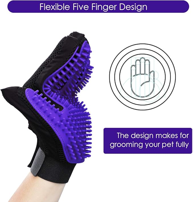 Upgrade Version Pet Grooming Glove 1 Pair