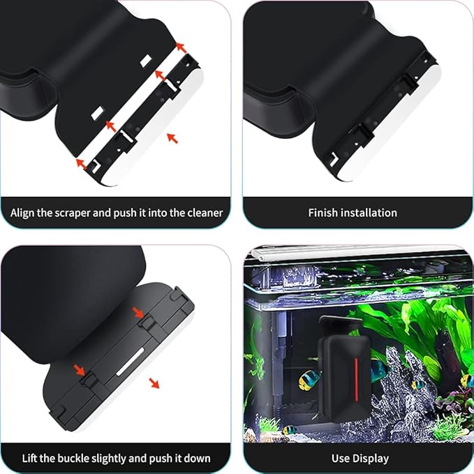 Aquarium brush Strong Magnetic Cleaner Brush Floating Magnetic Aquarium