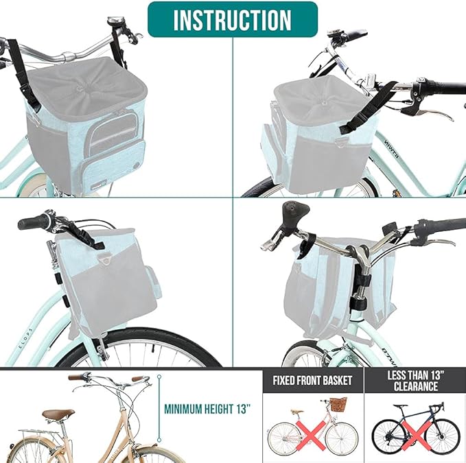 PetAmi Dog Bike Basket