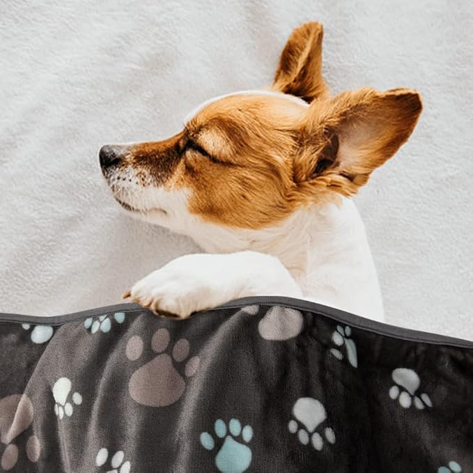 1 Pack 3 Blankets for Dogs Super Soft Blanket,Grey,30x20inch