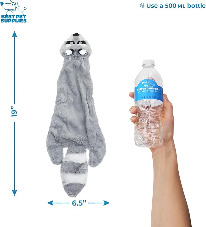 Best Pet Supplies 2-in-1 Stuffless Squeaky Dog Toys with Soft