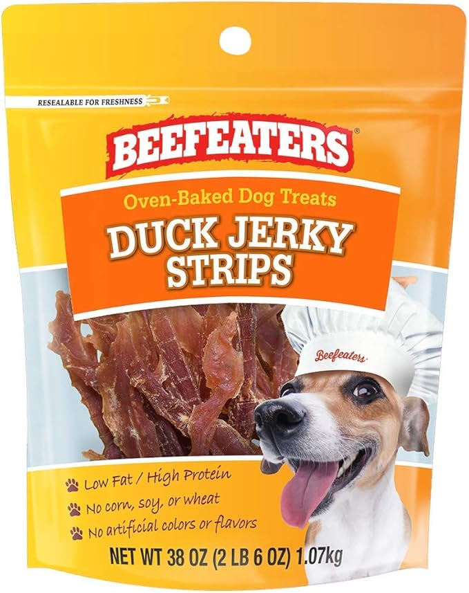 Beefeaters Duck Jerky Strip Treats for Dogs 38 oz