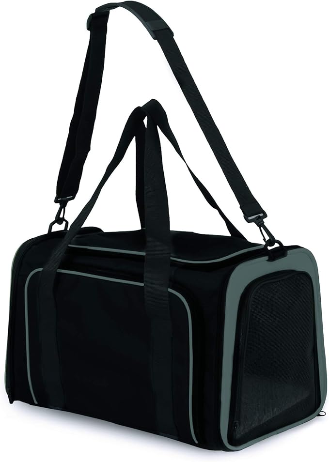 Petmate 21842 See and Extend Pets Carrier, Black