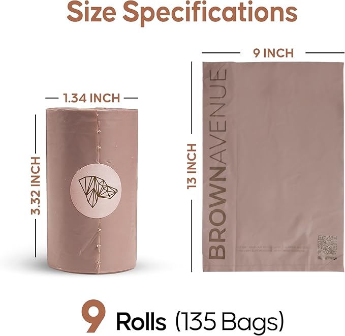 Dog Poop Bags Rolls 135 Biodegradable