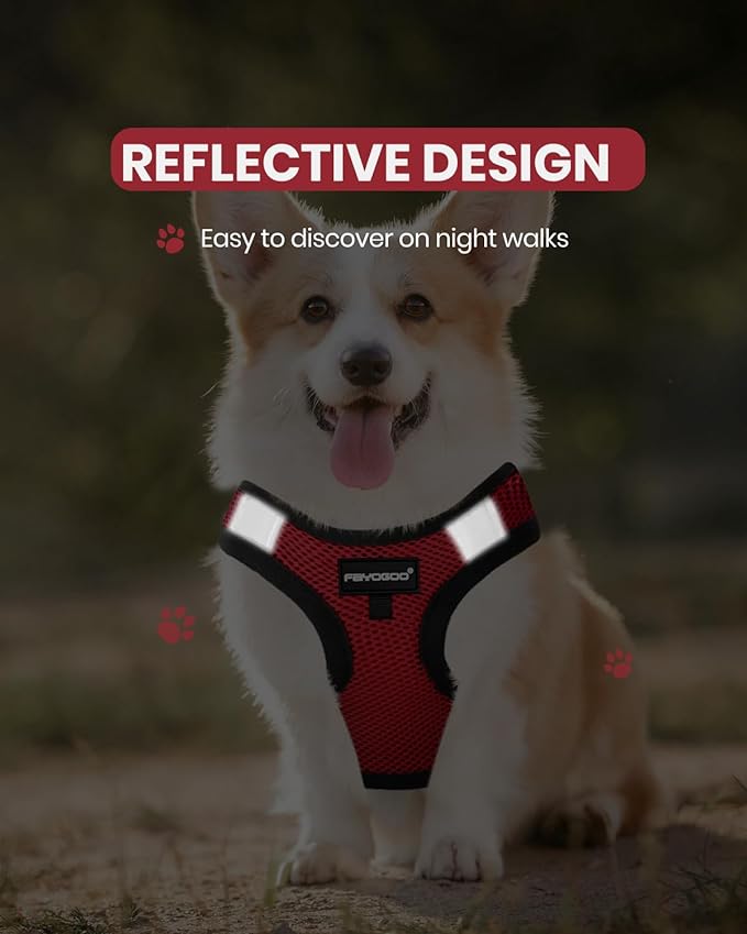FAYOGOO Service Dog Vest for Small Breed 6PCS Removable