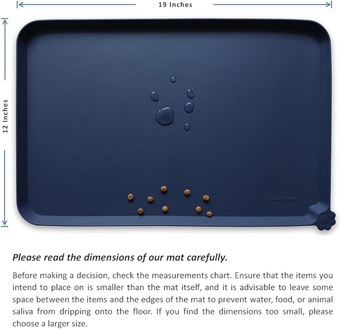 Hoki Found Silicone Pet Food Mats Tray