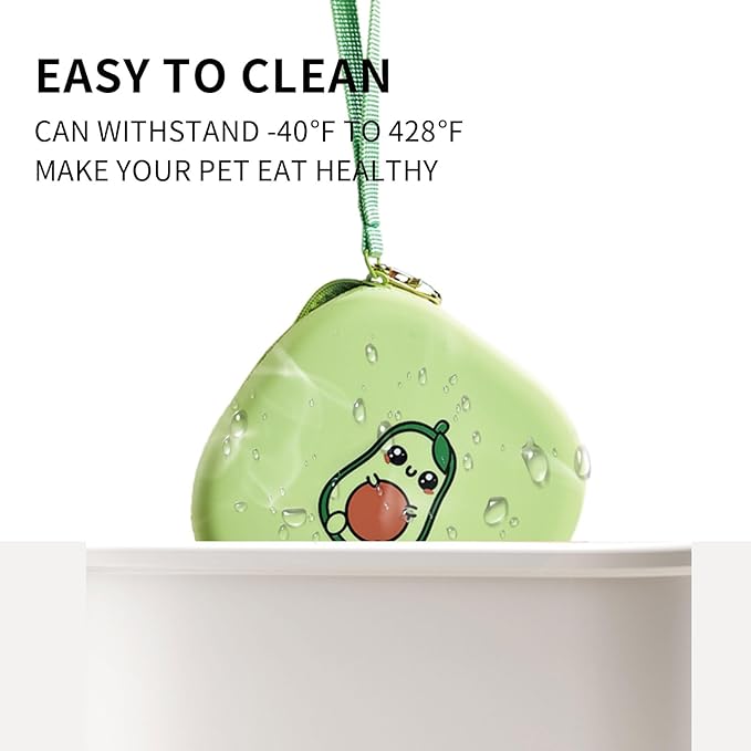Travel Twin Pet Bowls for Cats or Dogs