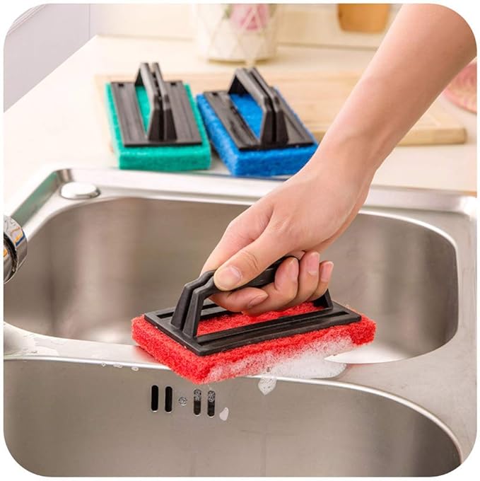 2 Pieces Fish Tank Scrubber Aquarium Cleaning Brush Fish Tank Cleaning Brush Glass Algae Scraper for Aquariums and Home Kitchen