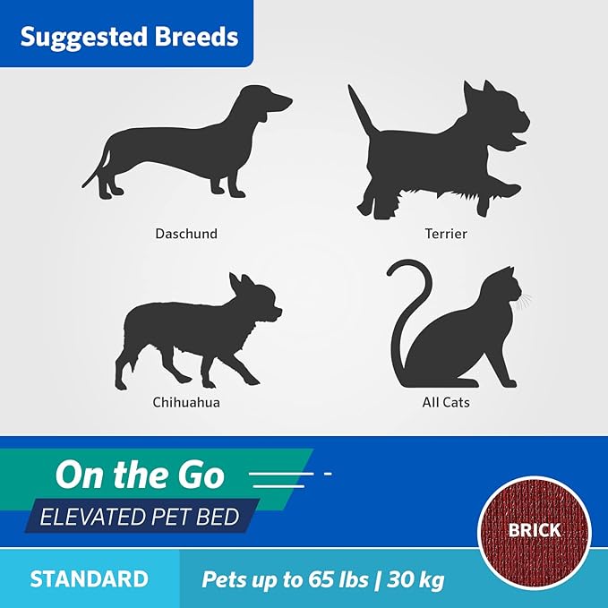 COOLAROO On the Go Cooling Elevated Dog Bed