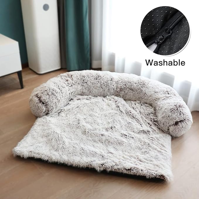 Pet Sofa Couch Protector for Dog with Memory Foam Neck Bolster
