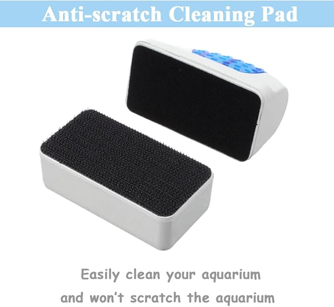 Magnetic Aquarium Fish Tank Algae Glass Cleaner Scrubber 50 Gallon