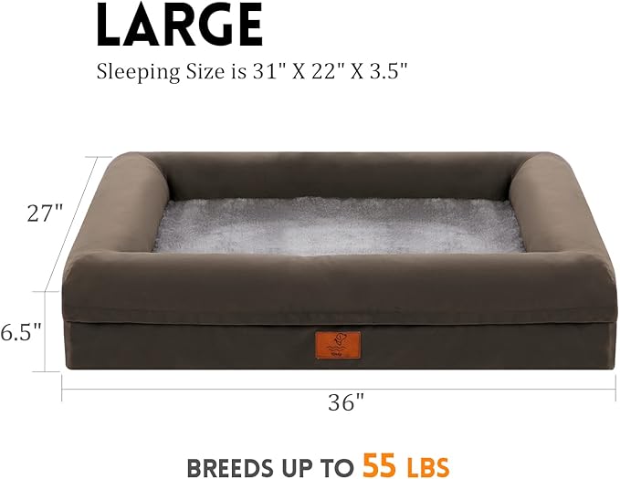 Large Dog Bed 4-Sides Removable