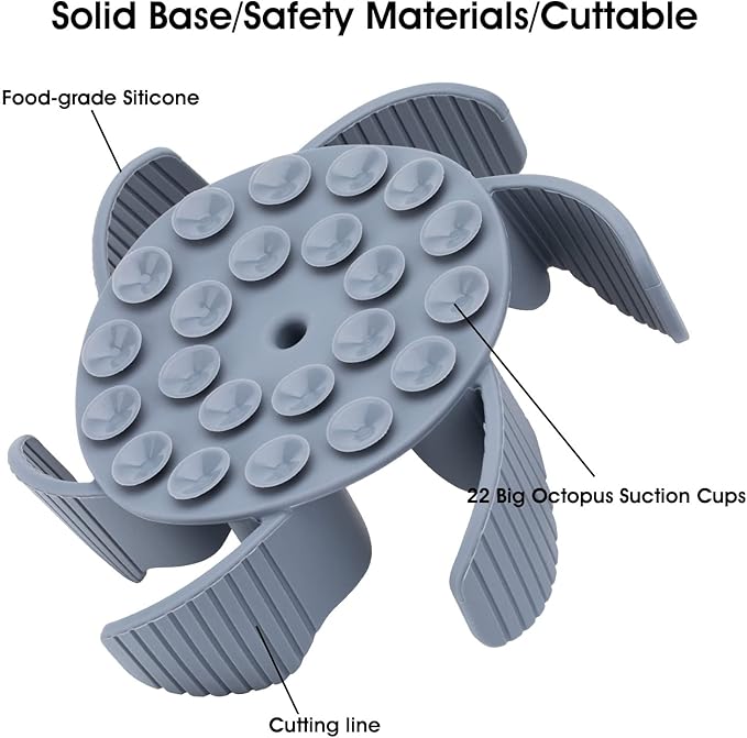 Slow Eating Feeder Insert [22 Big Octopus Suction