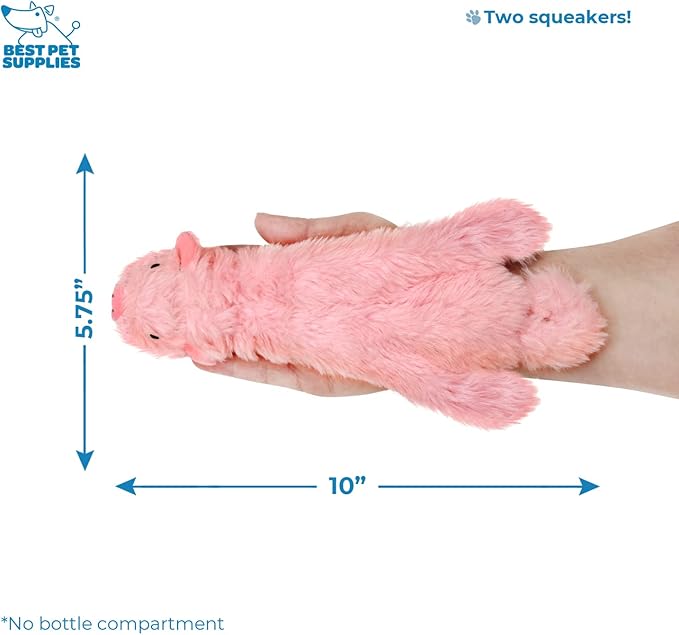 Best Pet Supplies 2-in-1 Stuffless Squeaky Dog Toys with Soft