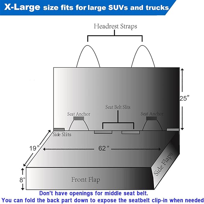 Bench Car Seat Cover Protector