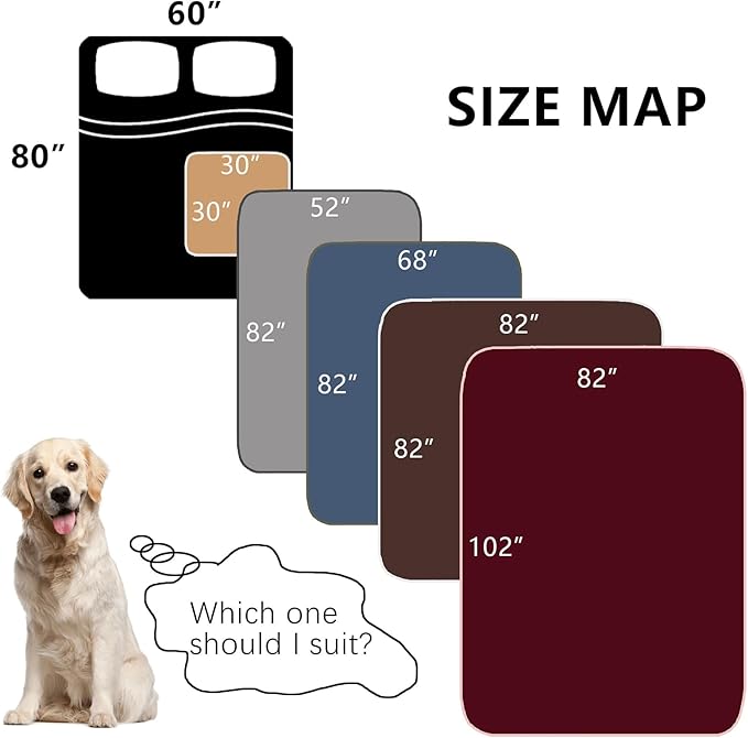 Waterproof Dog Blanket 52x82 inches