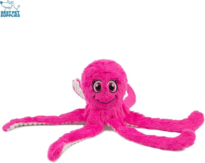 Best Pet Supplies OctoMutant Crinkle Plush Dog Toys for Interactive Play