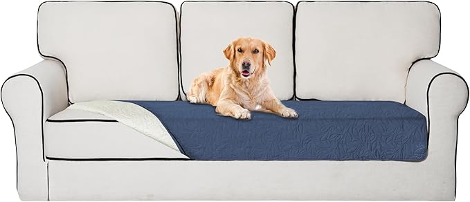 Easy-Going Waterproof Dog Bed Cover Reversible Leak Proof Pet Blanket Replacement Mat for Furniture Washable Couch Cover Sofa Cover for Dogs Cat(30x70 Inch