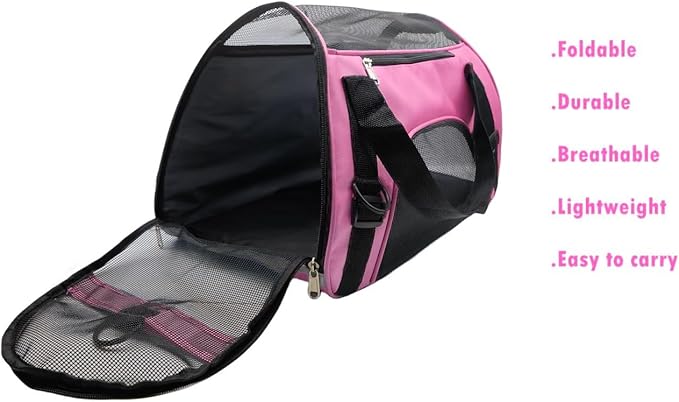 Pet Carrier Airline Approved Cat Carrier Dog Carrier for Medium Small Cats Small Puppy Kitten