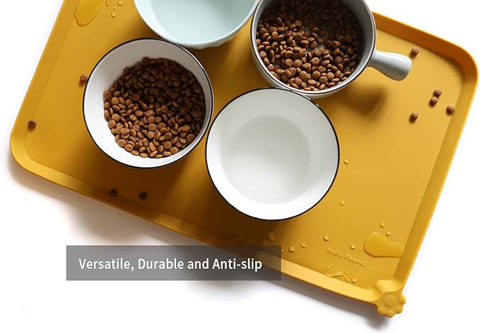 Hoki Found L Silicone Pet Food Mats Tray