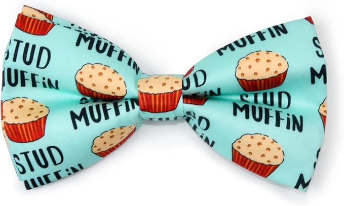 Stud Muffin Dog Bow Tie Dog Collar Accessory