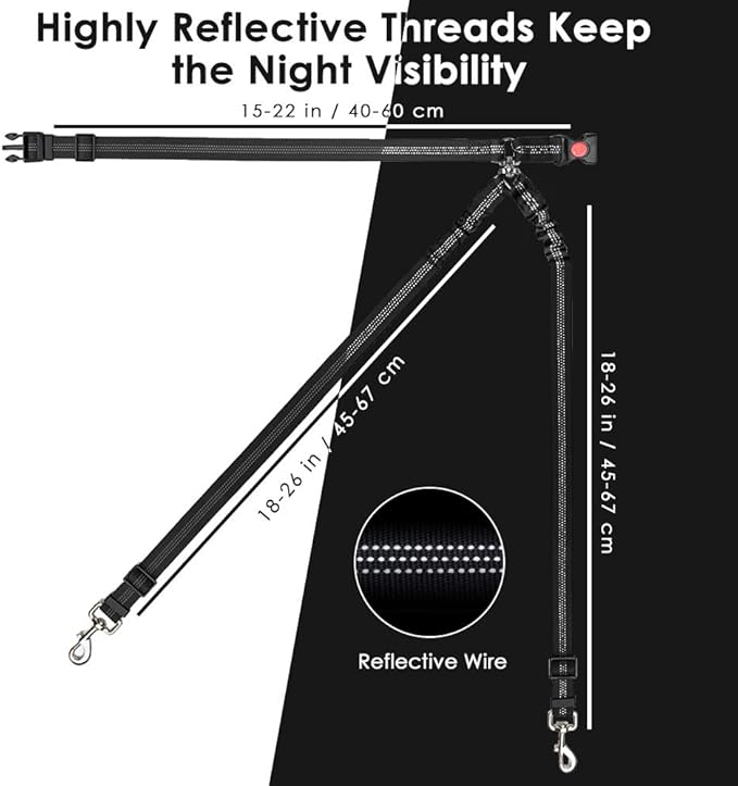 Double Dog Seat Belt 2 Dogs